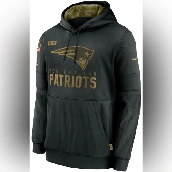 NFL Other - New England Patriots Authentic Nike NFL Salute to Service Hoodie Black Men's 3XL